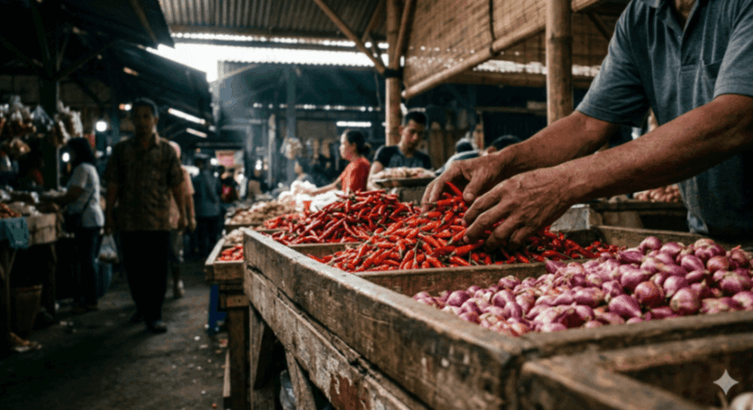 Cabai dan Bawang di Pasar Wage Alami Kenaikan Harga, Pedagang dan Warga Mengeluh
