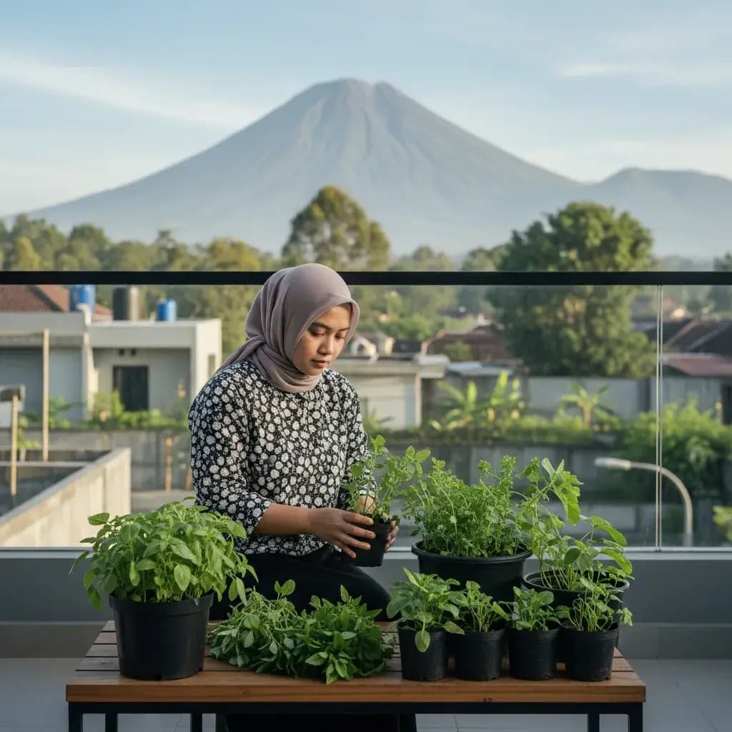 Bebas Macet Pasar Pagi! Ini Rahasia Warga Purwokerto Belanja Kebutuhan Dapur Segar dan Hobi Kebun Langsung dari Lereng Gunung Slamet