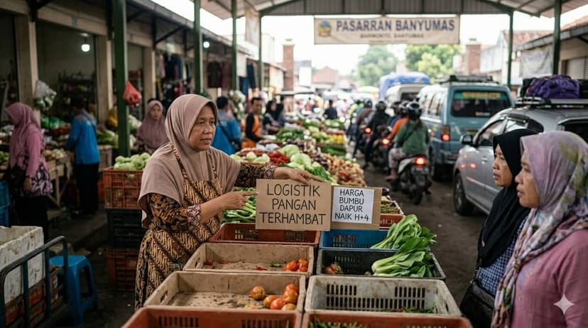 Pantauan H+4 Lebaran 2026: Arus Balik Sandera Logistik Pangan Banyumas, Harga Bumbu Dapur di Purwokerto Kembali Bergejolak
